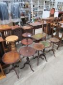 9 x Side/ Hallway Tables/Stands including Barley Twist and Three Tier Stands
