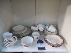 Shelf of Tableware including Royal Grafton Tea Service