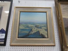 Oil on Board of Highland Landscape (29cm x 30cm)