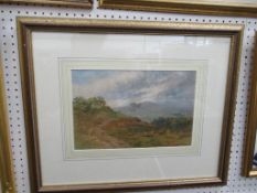 Oil of Sheep with Mountain in Background Signed H.S Palmer 1872 in Frame (33cm x 21cm)