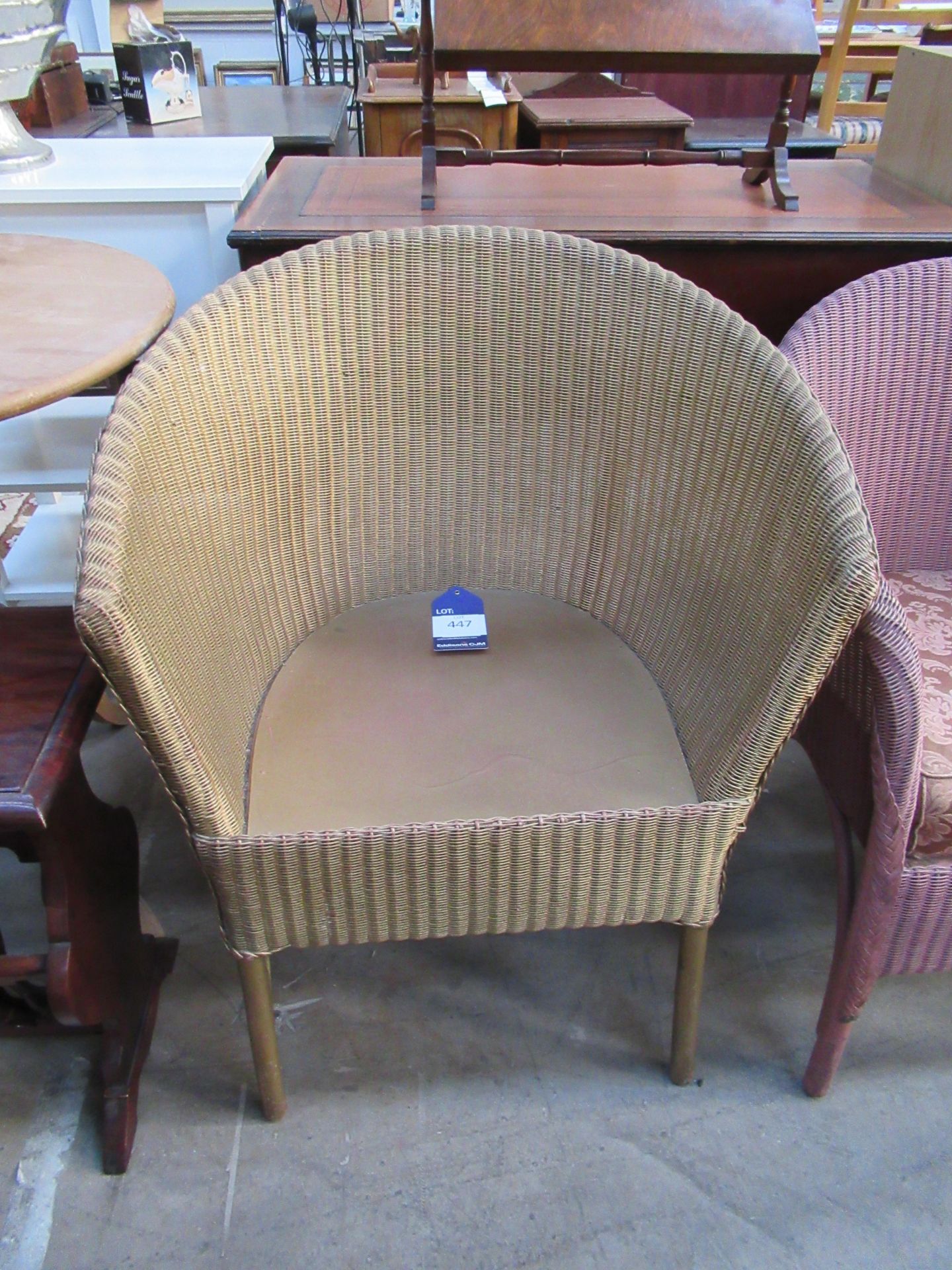 2 x Lloyd Loom Chairs - Image 2 of 4