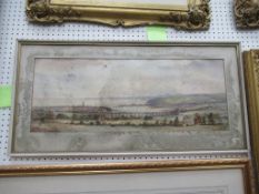 Water Colour of Berwick Upon Tweed Signed W.Fergie (26cm x 68cm)