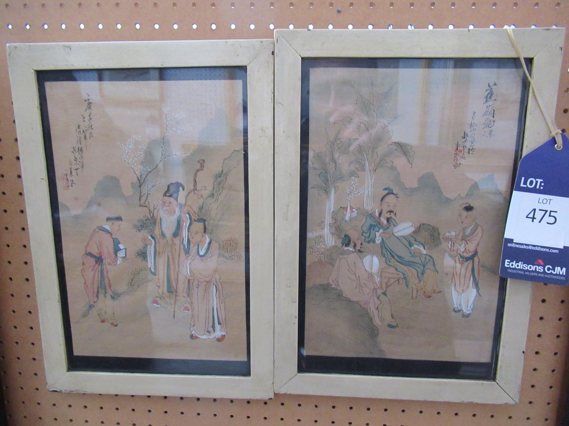 Pair of Chinese Water Colours Circa 19th Century (29cm x 19cm)