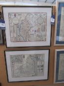 Two Maps of Northumberland and of Cumberland (38cm x 50cm)