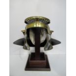 Roman Gladiator Reproduction Helmet with Stand