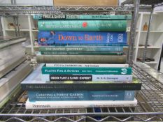 Selection of gardening themed books