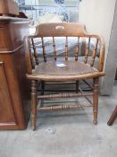 Spindle Back Captains Chair