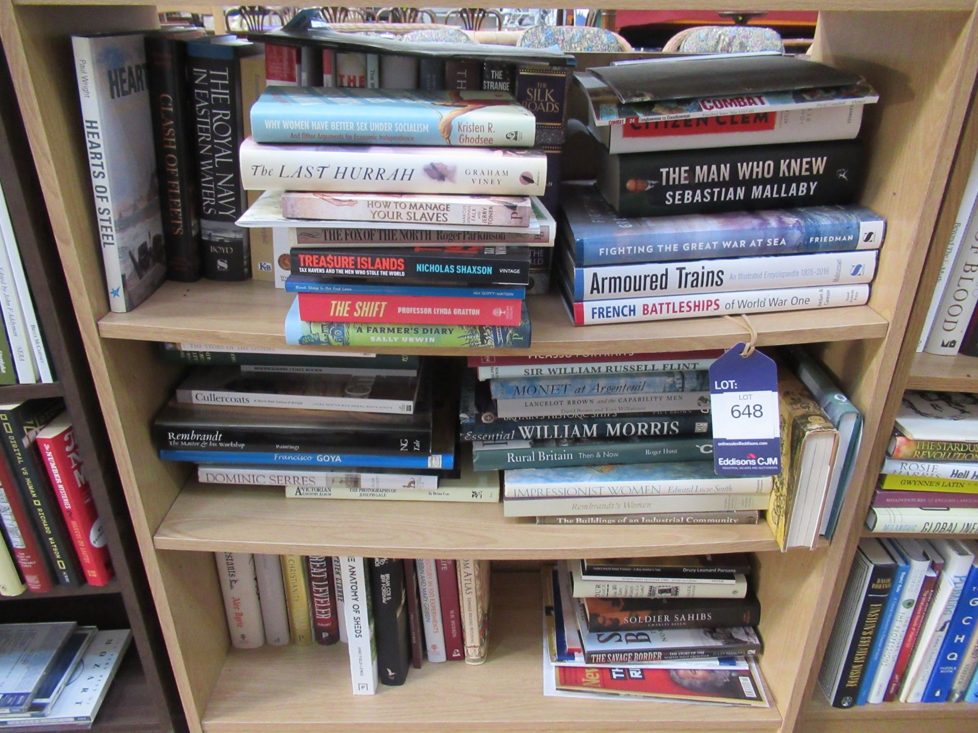 3x Bookcases and contents of various themes and subjects including religion, finance, politics and t - Image 4 of 21