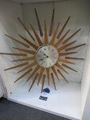 Sunburst Wall Clock