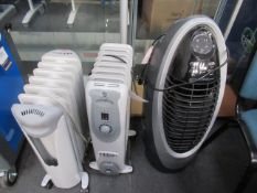 Honeywell Evaporating Air Cooler with 2 x Mobile Heaters