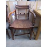 Georgian Elbow Carver Desk Chair