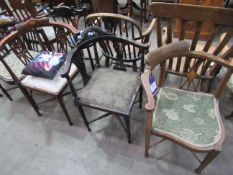 Three Corner Side Chairs