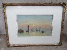 Oil on board of 'Calm Evening' Signed Duncan Fraser McLea (14cm x 22cm)