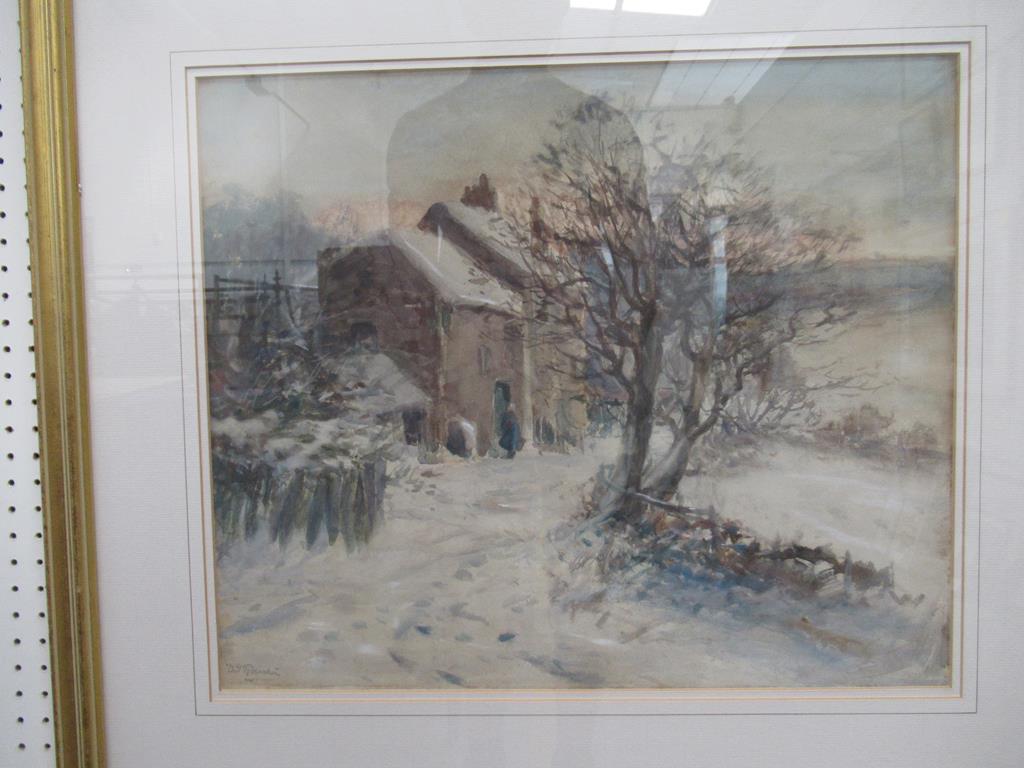 Water Colour of 'Winter' by & signed David. T . Robertson in Frame (49cm x 41cm) - Image 2 of 3