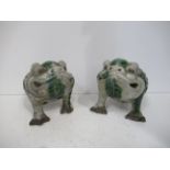 Pair of Grotesque Three Legged Figurines (17cm)