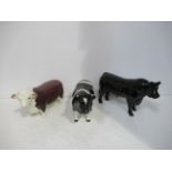 Three Beswick Bulls (12cm x 20cm)