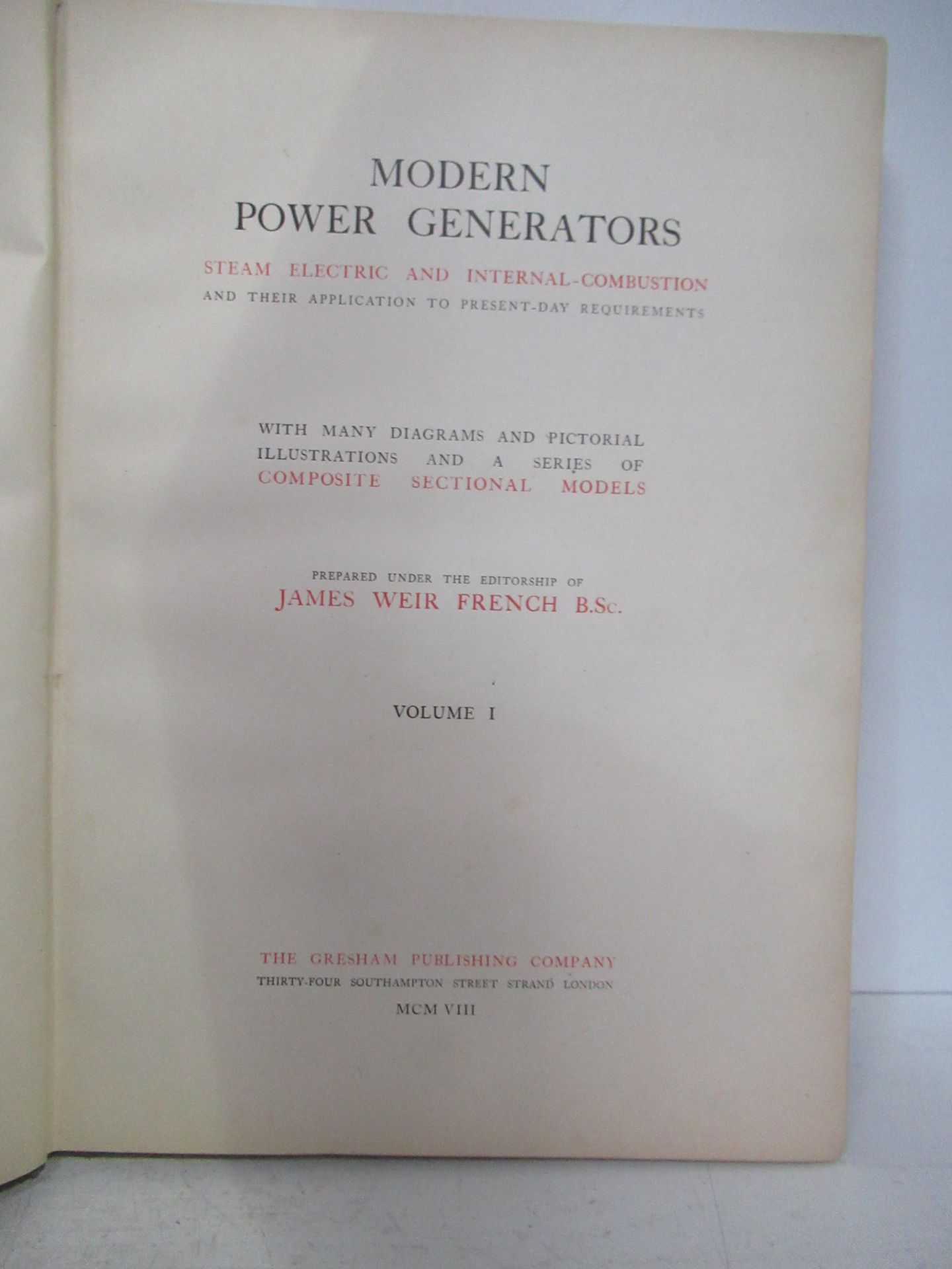 Volumes 1 and 2 of 'Modern Power Generators' - Image 2 of 3