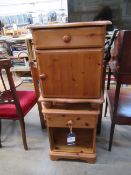 2 Pine Bedside Cabinets