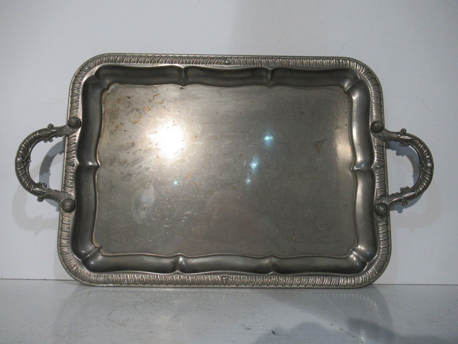 Silver Plated Tableware on a Silver Plated Serving Tray - Image 10 of 11