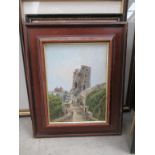 4 x Castle Prints in Frames (largest 34cm x 24cm)