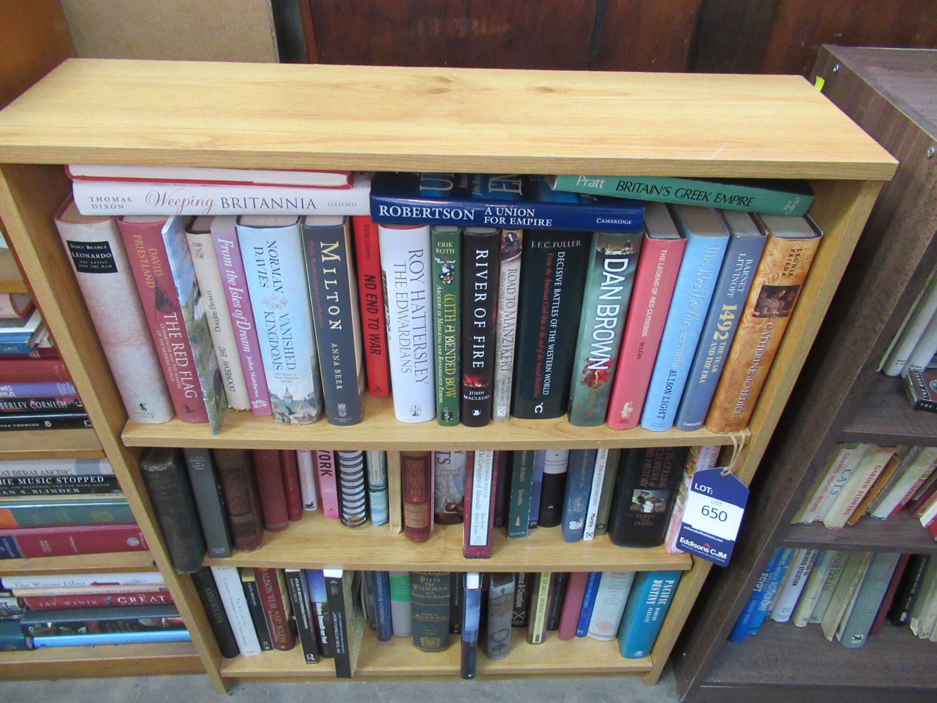 3x Bookcases and cabinates of various themes and subjects including naval, religion, fiction etc als - Image 3 of 15