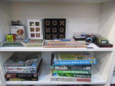 Two Shelves Including Games, Boardgames, Cards etc