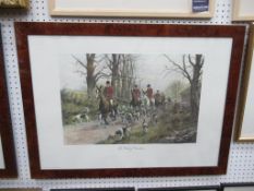 Two C. Wright Hunting Scene Prints (38cm x 50cm/ 36cm x 50cm)