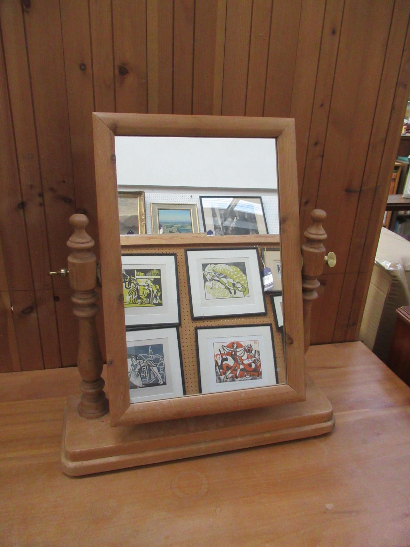 Pine Chest of Four Drawers and Pine Mirror (81cm x 92cm x 51cm) - Image 2 of 2