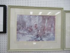 Two William Russell Flint Prints in Frames (43cm x 28cm and 43cm x 25cm)