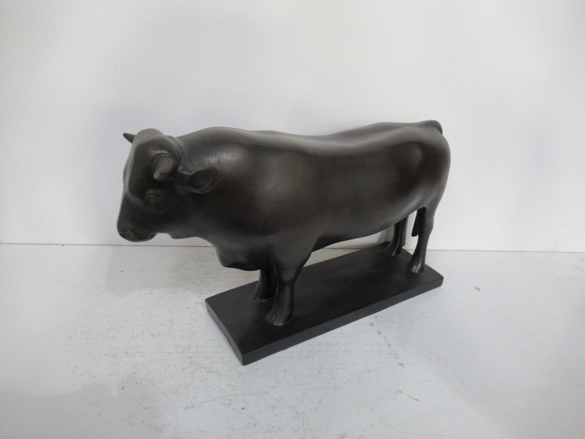 Francois Pompon Bull Figure (32cm W x 20cm H) (one damaged horn)