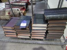 23x volumes of leatherbound strand magazines. Years starting 1907 sizes 24cm x 17cm