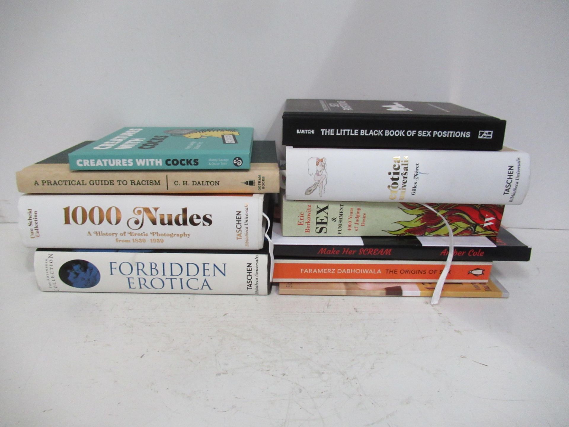 A selection of Erotic Books to include Taschen 'Erotica Universals', '1000 Nudes', 'Forbidden Erotic