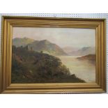 Oil on Canvas of Castle by River signed F.G Jannison (?) in Frame (75cm x 49cm)