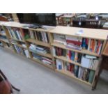 3x Bookcases and contents of various themes and subjects including Italy, British History, Irish His