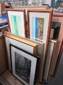 Qty of assorted Framed Artwork (9)