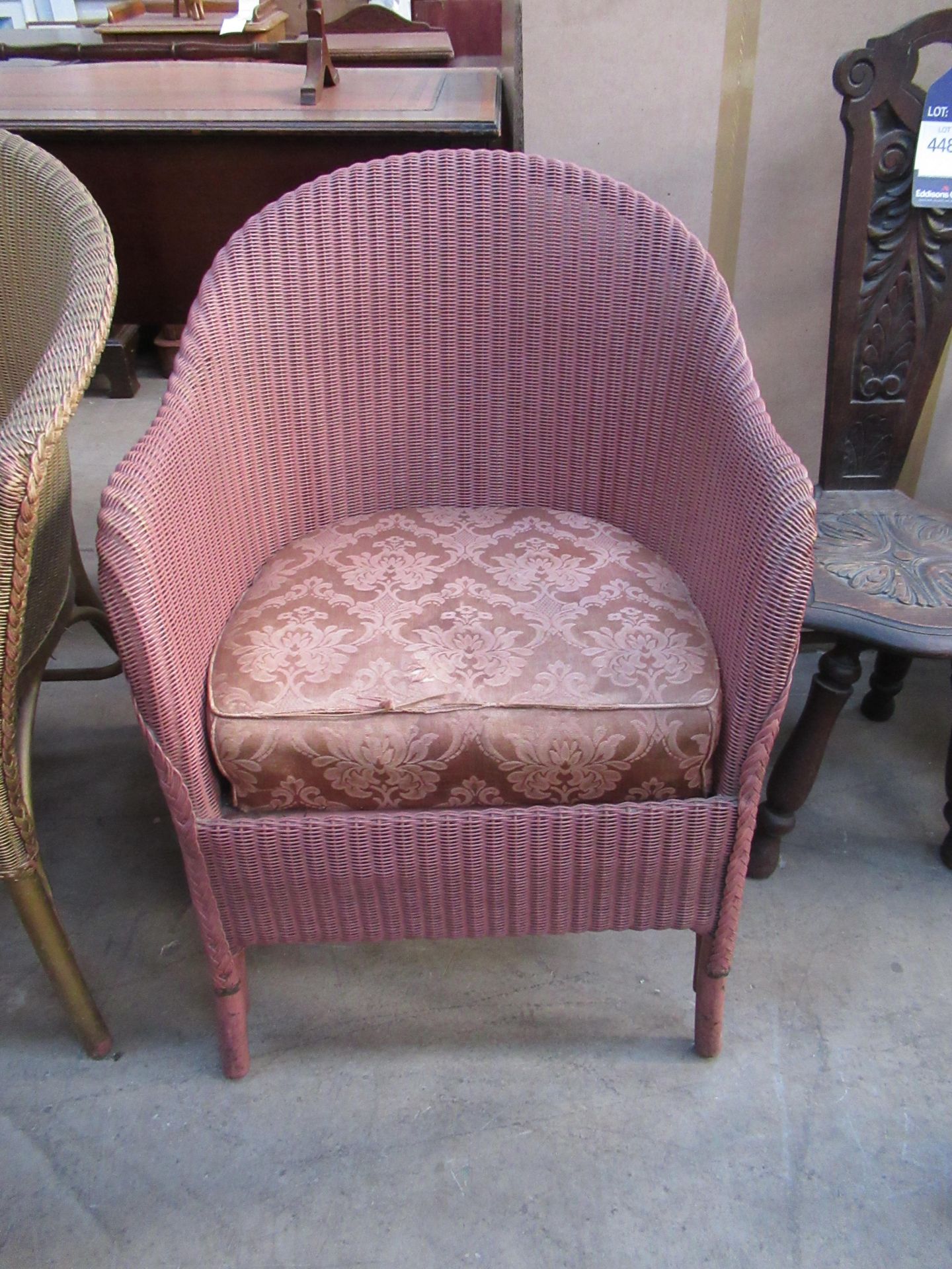 2 x Lloyd Loom Chairs - Image 3 of 4