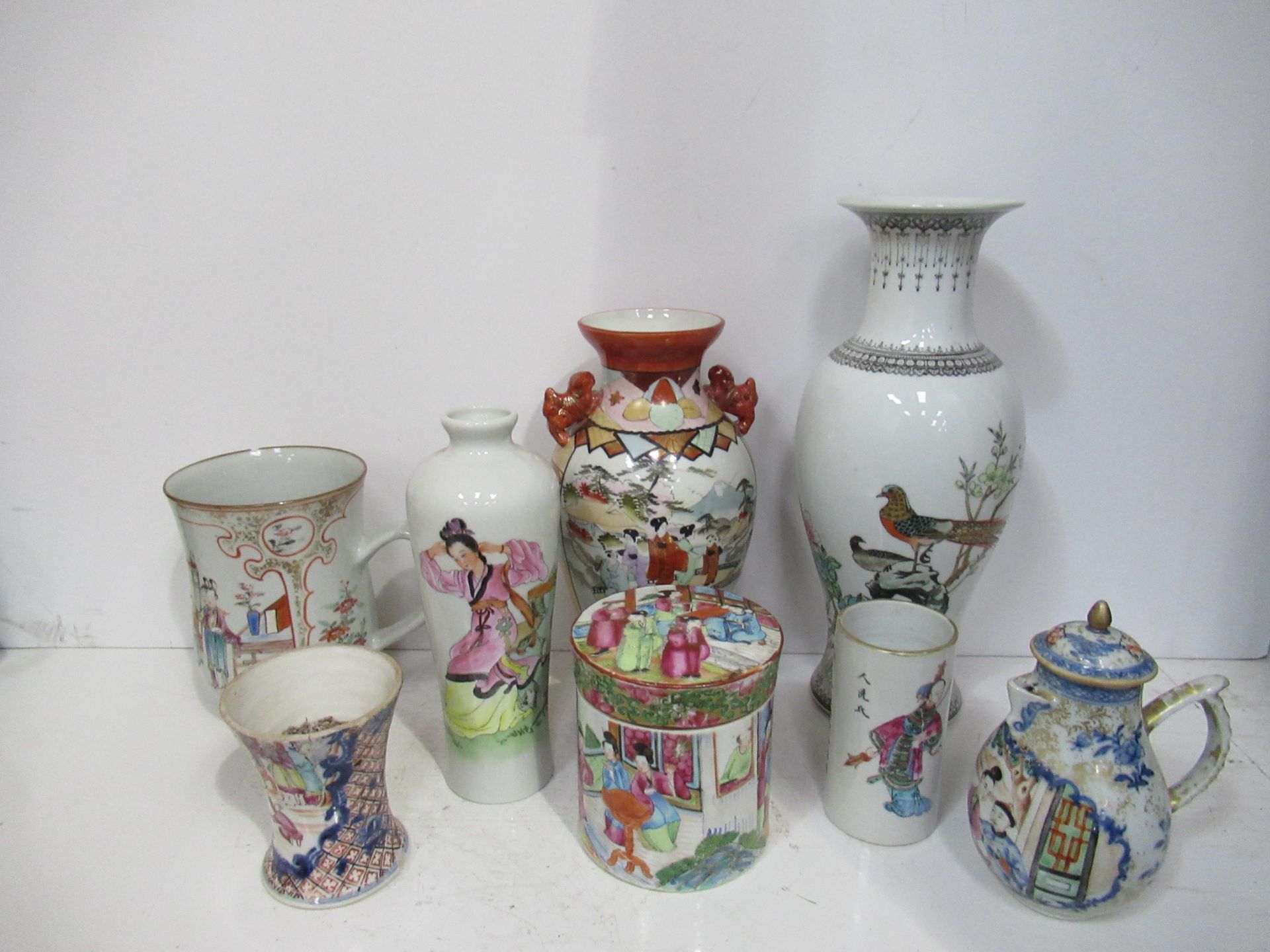Selection of Oriental Porcelain including Vases (largest 31cm H)
