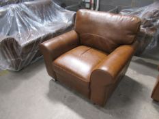 Heart of House Salisbury leather armchair, colour Tan