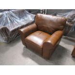 Heart of House Salisbury leather armchair, colour Tan