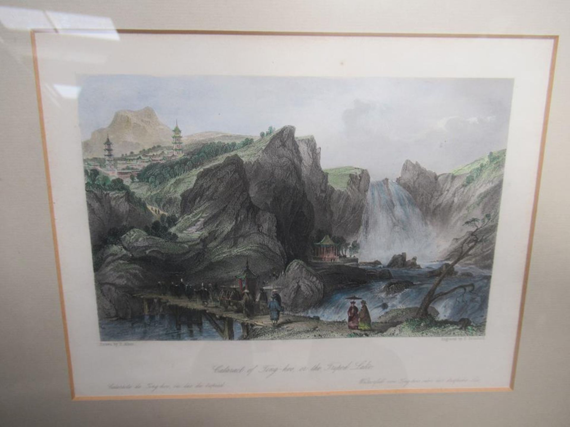 7 x Chinese Themed Prints Drawn by T. Allen and S. Prout in Frames (22cm x 17cm) - Image 2 of 8