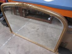 Large Gold Coloured Mirror 141cm (W) x 92cm (H)