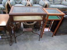 Two Glass Panelled Display Cabinets