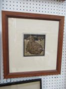 Lithograph of 'Simple Sheep' by William Nicholson in Frame (28cm x 27cm)