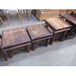 3 x Small Rustic Tables