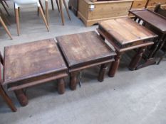 3 x Small Rustic Tables