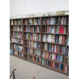 3x Bookcases and contents of various themes and subjects including religion, animals, technology etc