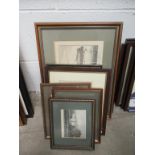 8 Framed Prints of Coastal Scenes, Building, Rural Scenes etc (largest 31cm x 20cm)