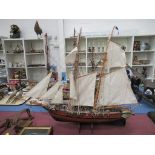 Model Ship of La Toulonaise scale 1-50 (80cm x 100cm)