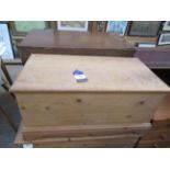 Pine Blanket Box