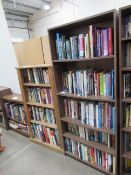 3x Bookcases and contents of various themes and subjects including Royal history, Antiques, naval et